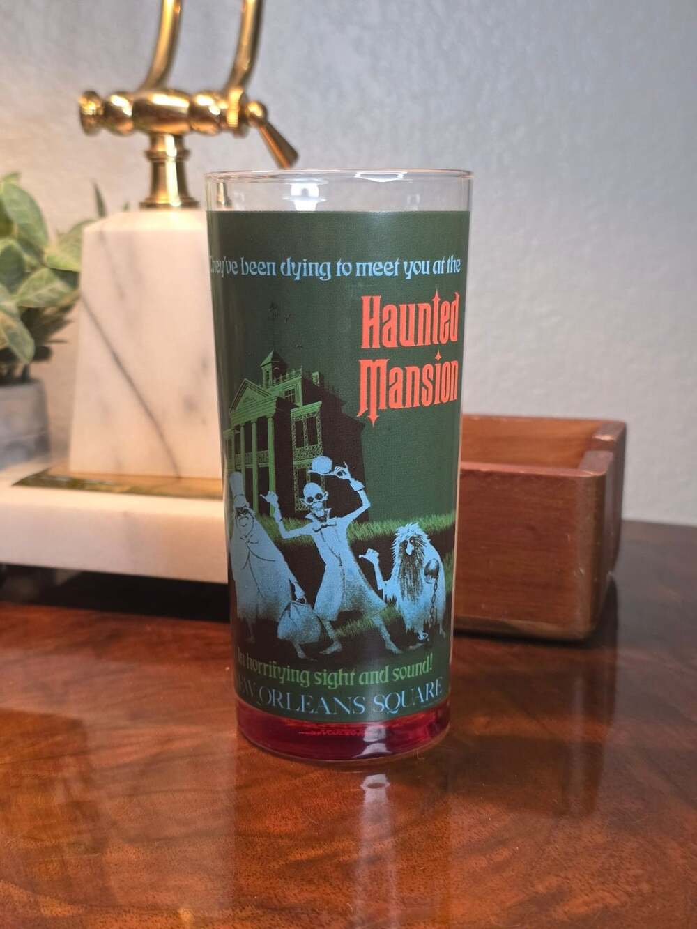 Disney Parks Haunted Mansion Pirates of the Caribbean Glass